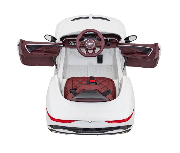 Autko Bentley Bacalar na akumulator dla dzieci Biały + Pilot + EVA + Wolny Start + Audio LED-18 7215 