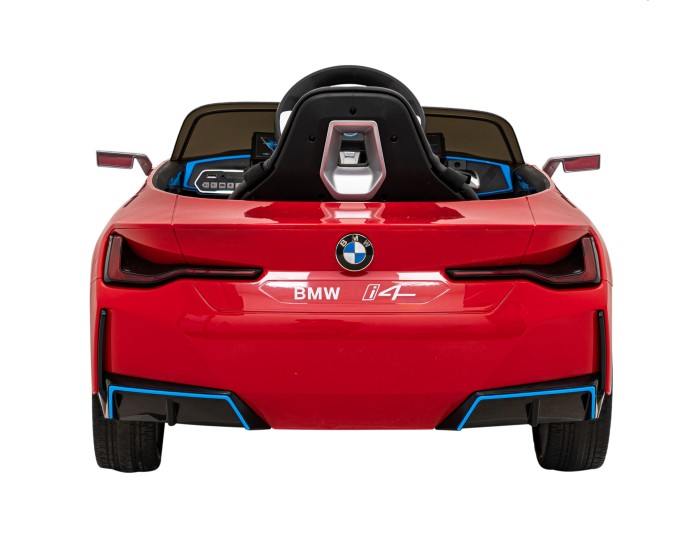 Autko BMW i4 na akumulator dla dzieci Czerwony + Wolny Start + EVA + Ekoskóra + Audio LED + Pilot-6 7219 