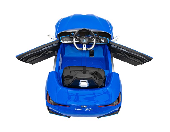 Autko BMW i4 na akumulator dla dzieci Niebieski + Wolny Start + EVA + Ekoskóra + Audio LED + Pilot-16 7220 