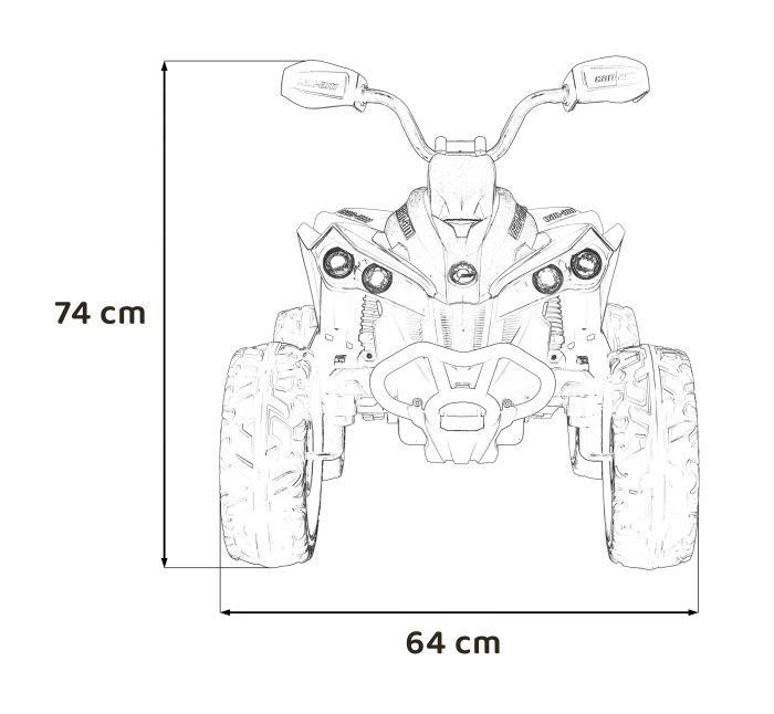 Quad Maverick ATV Biały-18 7224 