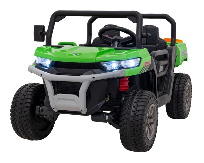 Auto Pick-Up Speed 900 dla dzieci Zielony + Napęd 4x4 + Ruchomy kiper + Bagażnik + Pilot + Łopatka + Audio LED-3 7228 