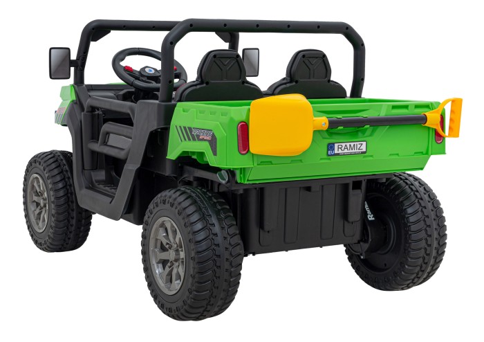 Auto Pick-Up Speed 900 dla dzieci Zielony + Napęd 4x4 + Ruchomy kiper + Bagażnik + Pilot + Łopatka + Audio LED-5 7228 
