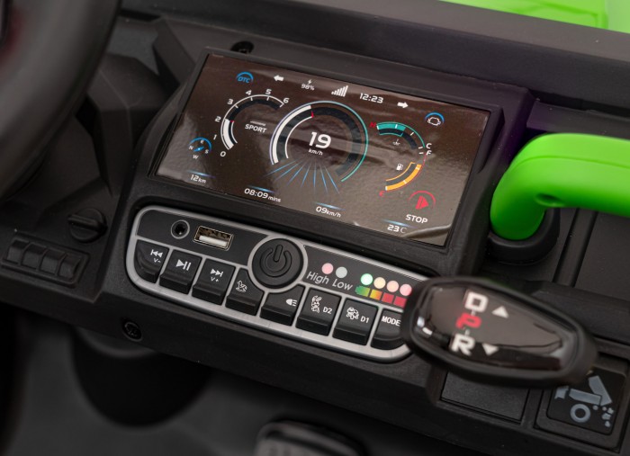 Auto Pick-Up Speed 900 dla dzieci Zielony + Napęd 4x4 + Ruchomy kiper + Bagażnik + Pilot + Łopatka + Audio LED-17 7228 