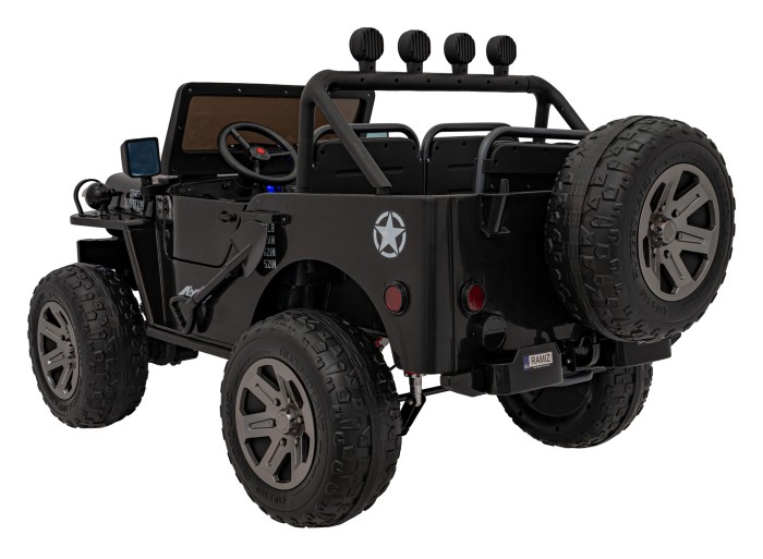 Pojazd Retro Wojskowy POWER Czarny-7 7229 
