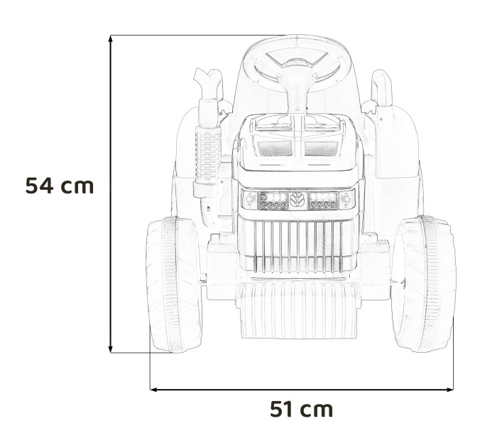 Traktor Z Przyczepą New Holland T7 Niebieski-7 7233 