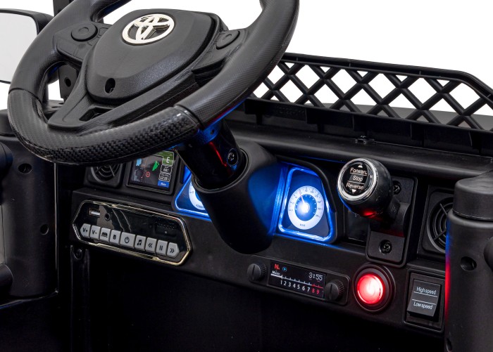 Toyota FJ Cruiser dla dzieci Czarna terenówka + Pilot-9 7235 