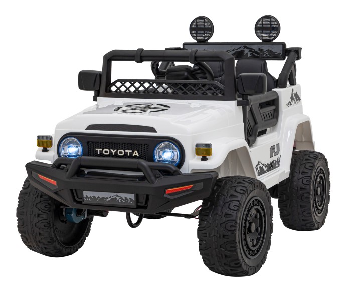 Toyota FJ Cruiser dla dzieci Biały + Pilot + Napęd 4x4 + Audio LED + EVA + Wolny Start-3 7237 