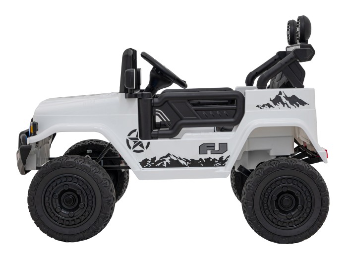 Toyota FJ Cruiser dla dzieci Biały + Pilot + Napęd 4x4 + Audio LED + EVA + Wolny Start-4 7237 