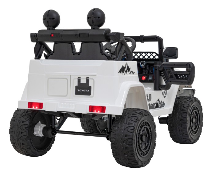 Toyota FJ Cruiser dla dzieci Biały + Pilot + Napęd 4x4 + Audio LED + EVA + Wolny Start-7 7237 