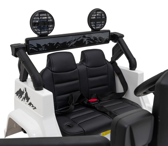 Toyota FJ Cruiser dla dzieci Biały + Pilot + Napęd 4x4 + Audio LED + EVA + Wolny Start-11 7237 