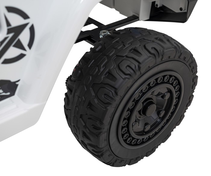 Toyota FJ Cruiser dla dzieci Biały + Pilot + Napęd 4x4 + Audio LED + EVA + Wolny Start-13 7237 