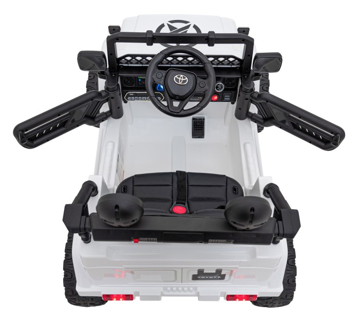 Toyota FJ Cruiser dla dzieci Biały + Pilot + Napęd 4x4 + Audio LED + EVA + Wolny Start-15 7237 