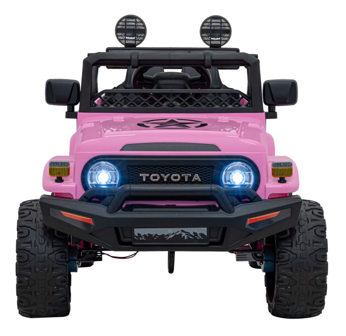 Toyota FJ Cruiser dla dzieci Różowy + Pilot + Napęd 4x4 + Audio LED + EVA + Wolny Start-2 7238 