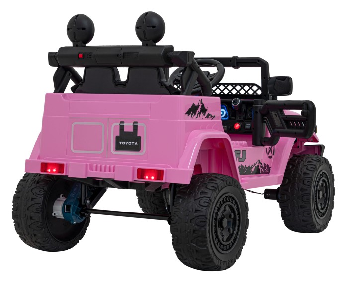 Toyota FJ Cruiser dla dzieci Różowy + Pilot + Napęd 4x4 + Audio LED + EVA + Wolny Start-7 7238 