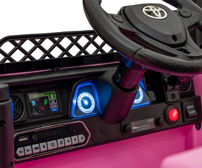 Toyota FJ Cruiser dla dzieci Różowy + Pilot + Napęd 4x4 + Audio LED + EVA + Wolny Start-10 7238 