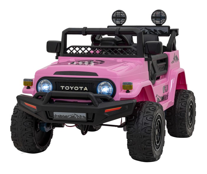 Toyota FJ Cruiser dla dzieci Różowy + Pilot + Napęd 4x4 + Audio LED + EVA + Wolny Start-17 7238 