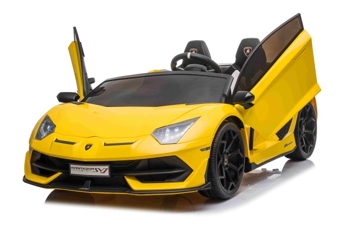 Lamborghini SVJ DRIFT dla 2 dzieci Żółty + Funkcja driftu + Pilot + MP3 LED + Wolny Start-3 7239 