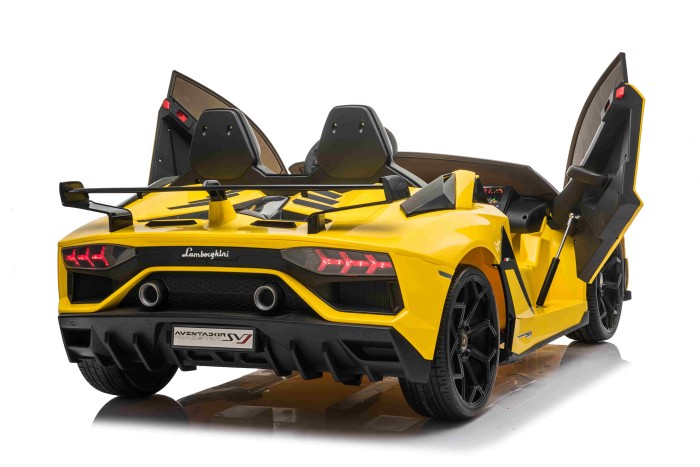 Lamborghini SVJ DRIFT dla 2 dzieci Żółty + Funkcja driftu + Pilot + MP3 LED + Wolny Start-5 7239 