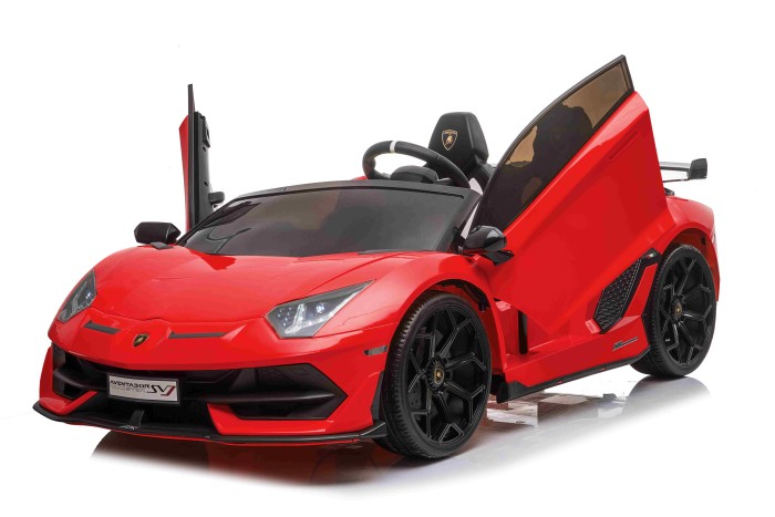 Lamborghini SVJ DRIFT dla 2 dzieci Czerwony + Funkcja driftu + Pilot + MP3 LED + Wolny Start-5 7240 
