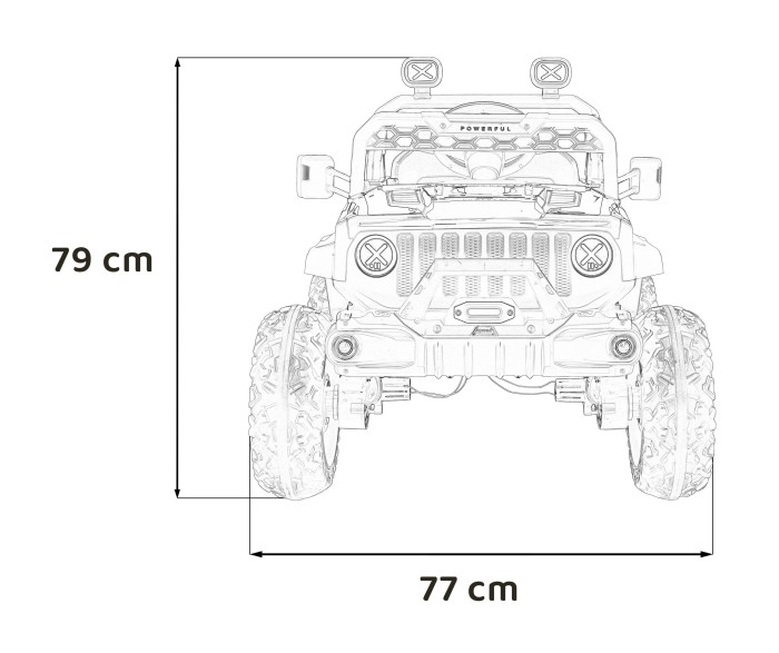 Pojazd OFF ROAD Speed Czarny-17 7242 
