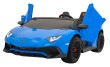 Lamborghini Aventador SV na akumulator dla 2 dzieci Niebieski + Silnik bezszczotkowy + Pompowane koła + Audio LED-5 7251 
