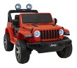 Jeep Wrangler Rubicon na akumulator dla dzieci Pomarańczowy + Pilot + Radio MP3 LED + Koła EVA-4 7254 