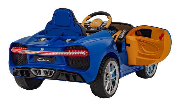 Bugatti Chiron na akumulator dla dzieci Niebieski + Pilot + Bagażnik + EVA + Amortyzatory + Audio LED-6 7269 