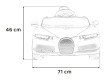 Bugatti Chiron na akumulator dla dzieci Niebieski + Pilot + Bagażnik + EVA + Amortyzatory + Audio LED-21 7269 