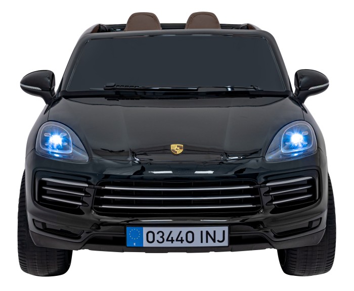 Porsche Cayenne S na akumulator dla dzieci Lakier Czarny + Pilot + Wolny START + EVA + Audio LED-2 7270 