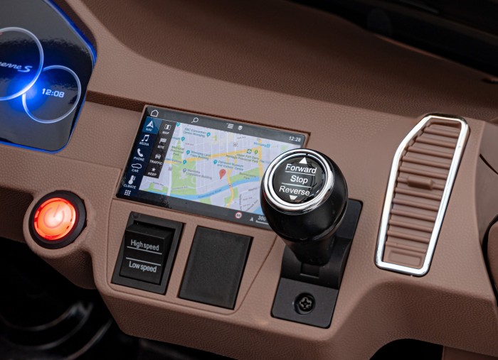 Porsche Cayenne S na akumulator dla dzieci Lakier Czarny + Pilot + Wolny START + EVA + Audio LED-8 7270 