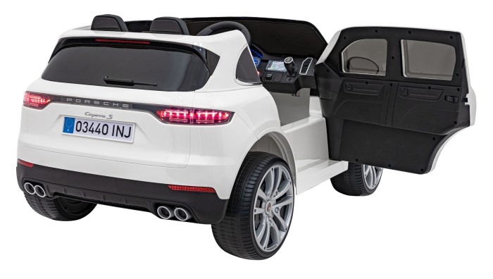 Porsche Cayenne S na akumulator dla dzieci Lakier Biały SUV + Pilot-7 7271 