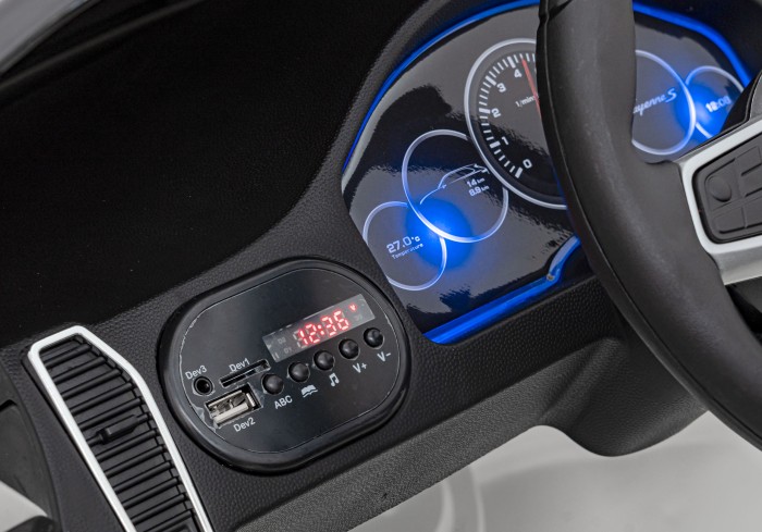 Porsche Cayenne S na akumulator dla dzieci Lakier Biały SUV + Pilot-10 7271 