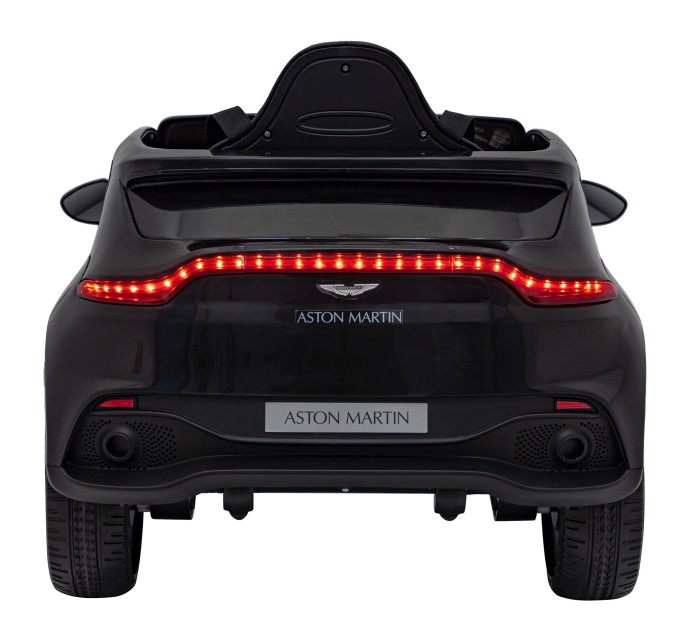 Aston Martin DBX na akumulator dla dzieci Czarny + Pilot + EVA + Pasy + Wolny Start + Audio LED-6 7272 