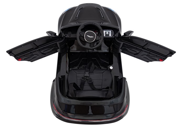 Aston Martin DBX na akumulator dla dzieci Czarny + Pilot + EVA + Pasy + Wolny Start + Audio LED-16 7272 