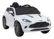 Aston Martin DBX na akumulator dla dzieci Biały + Pilot + EVA + Pasy + Wolny Start + Audio LED-1 7273 