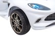 Aston Martin DBX na akumulator dla dzieci Biały + Pilot + EVA + Pasy + Wolny Start + Audio LED-11 7273 