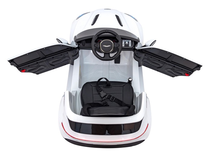 Aston Martin DBX na akumulator dla dzieci Biały + Pilot + EVA + Pasy + Wolny Start + Audio LED-17 7273 