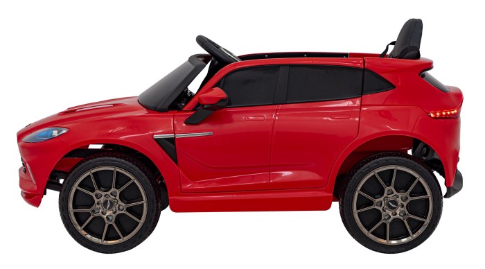 Aston Martin DBX na akumulator dla dzieci Czerwony + Pilot + EVA + Pasy + Wolny Start + Audio LED-4 7274 
