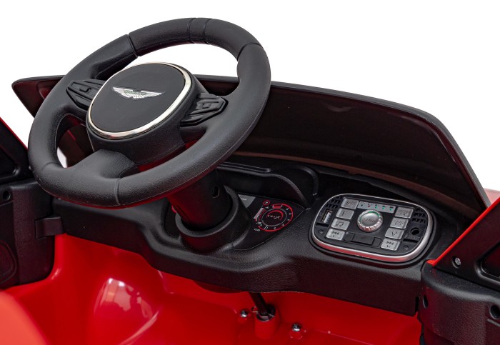 Aston Martin DBX na akumulator dla dzieci Czerwony + Pilot + EVA + Pasy + Wolny Start + Audio LED-8 7274 
