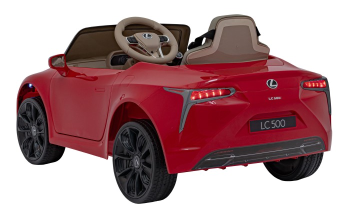 Lexus LC500 na akumulator dla dzieci Czerwony + Pilot + Wolny Start + EVA + Audio LED-2 7276 