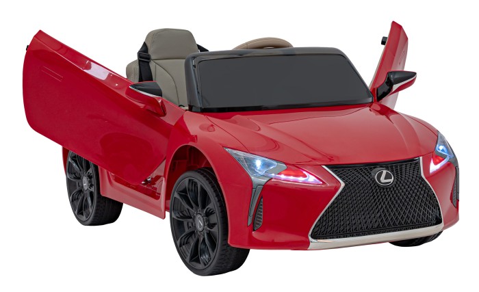 Lexus LC500 na akumulator dla dzieci Czerwony + Pilot + Wolny Start + EVA + Audio LED-17 7276 