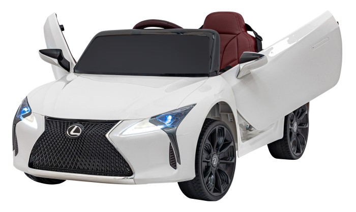 Lexus LC500 na akumulator dla dzieci Biały + Pilot + Wolny Start + EVA + Audio LED-3 7277 
