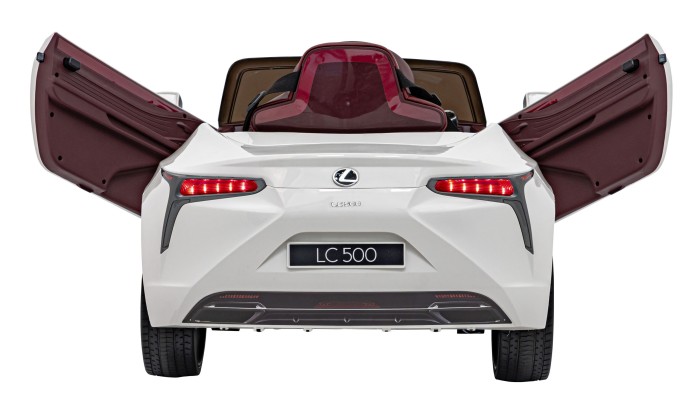 Lexus LC500 na akumulator dla dzieci Biały + Pilot + Wolny Start + EVA + Audio LED-5 7277 