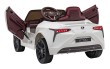 Lexus LC500 na akumulator dla dzieci Biały + Pilot + Wolny Start + EVA + Audio LED-6 7277 