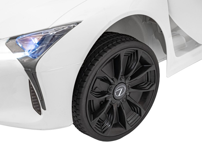 Lexus LC500 na akumulator dla dzieci Biały + Pilot + Wolny Start + EVA + Audio LED-13 7277 
