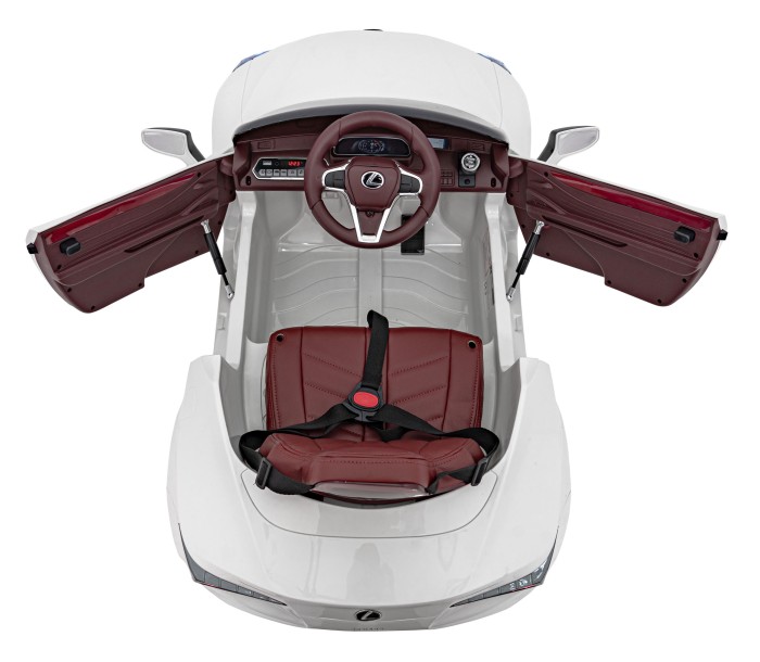 Lexus LC500 na akumulator dla dzieci Biały + Pilot + Wolny Start + EVA + Audio LED-16 7277 