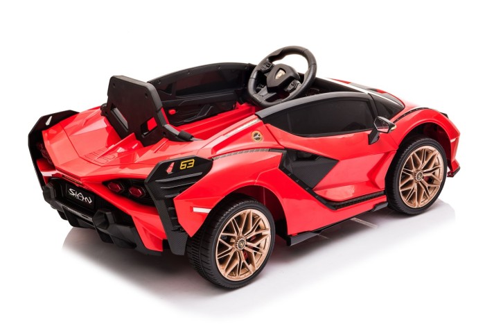 Lamborghini SIAN na akumulator dla dzieci Czerwony + Pilot + EVA + Wolny Start + Audio LED-2 7280 