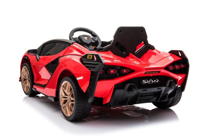Lamborghini SIAN na akumulator dla dzieci Czerwony + Pilot + EVA + Wolny Start + Audio LED-5 7280 