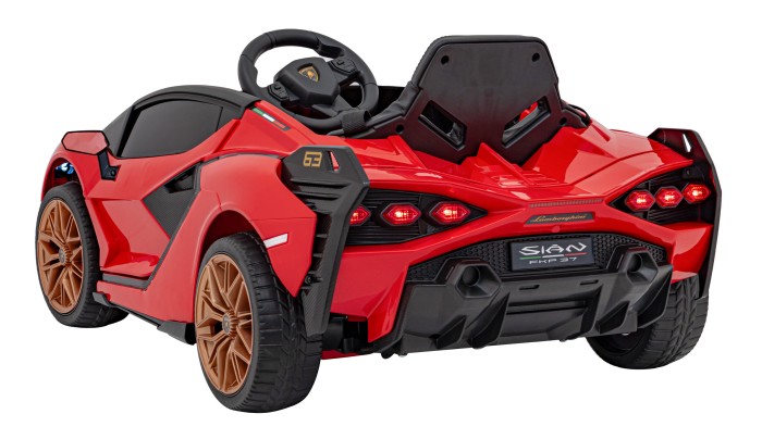 Lamborghini SIAN na akumulator dla dzieci Czerwony + Pilot + EVA + Wolny Start + Audio LED-10 7280 