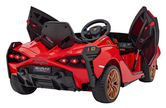 Lamborghini SIAN na akumulator dla dzieci Czerwony + Pilot + EVA + Wolny Start + Audio LED-11 7280 